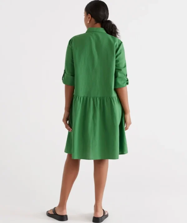 Utility Shirt Dress-Sussan Fashion