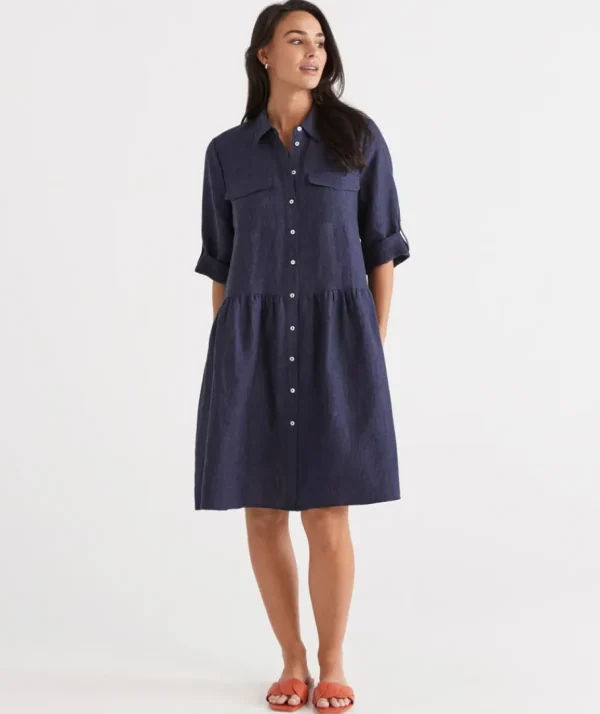 Utility Shirt Dress-Sussan Shop