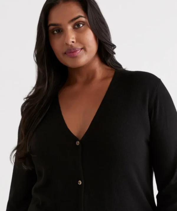 V Neck Longline Cardi-Sussan Cheap