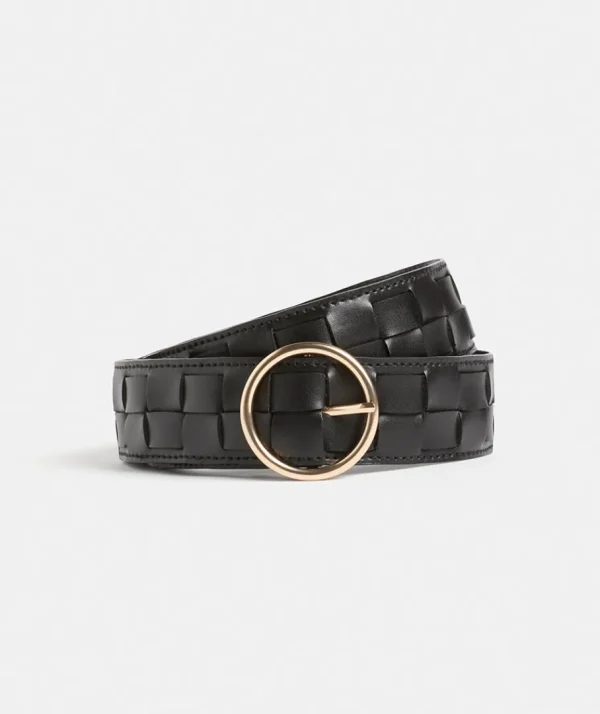 Weave Leather Belt-Sussan Discount