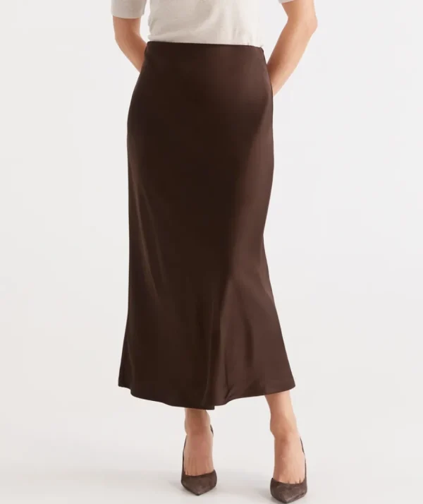 Winter Satin Slip Skirt-Sussan Flash Sale