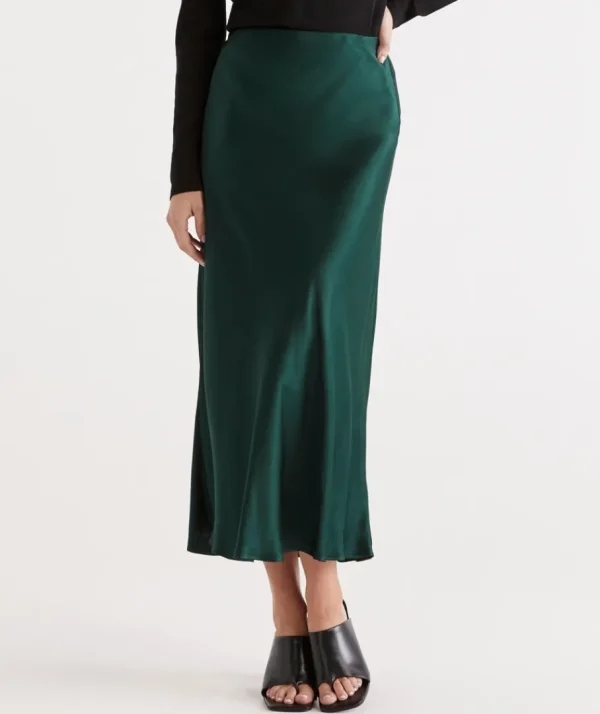 Winter Satin Slip Skirt-Sussan Flash Sale