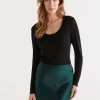 Wool Blend Scoop Top-Sussan Sale